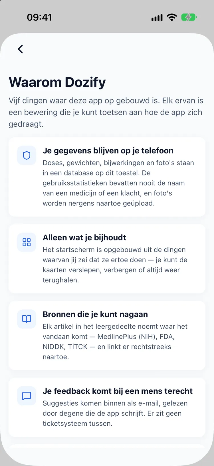 Geen account. Er gaat niets van je telefoon af.